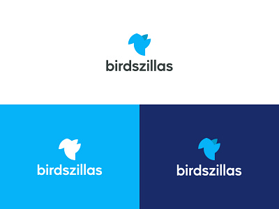 Bridszillas | Minimal Logo | Bird Logo | Agency Logo agency logo birds logo blue color logo brand brand identity brand logo branding company logo complete brand design emblem logo illustration logo minimal logo modern logo style guide trend logo unique logo