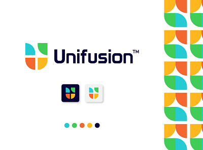 Unifusion Agency Modern Logo agency logo brand brand identity brand logo branding company logo complete brand corporate logo logo minimal modern logo