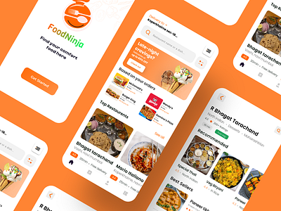 Food App UI Design app app design app ui design figma design ui ux