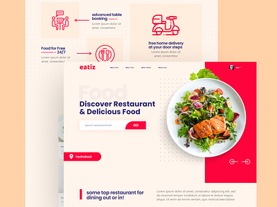 Restaurant landing page