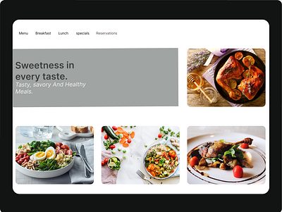 Food web home page ui
