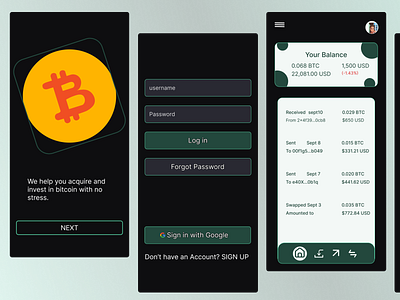 bitcoin design ui