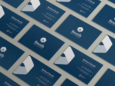 Booth Real Estate - Business Cards branding minimalistic realtor branding modern branding modern real estate branding modern realtor branding real estate real estate branding realtor realtor branding