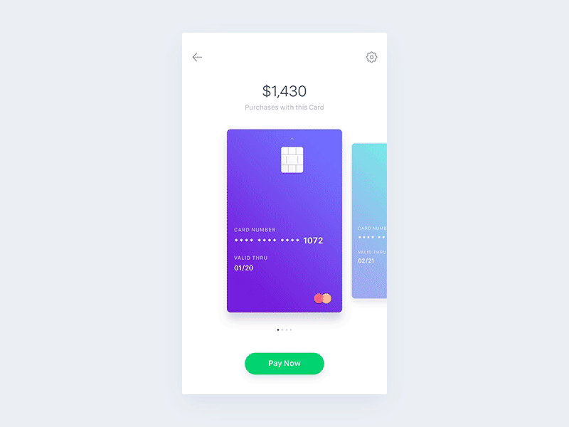 Simple Payment App aep animation app bank card credit finance gif motion pay payment ui