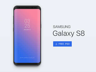 [Free PSD] Samsung Galaxy s8 Mockup android device free freebie interface mobile mockup photoshop psd s8 samsung template