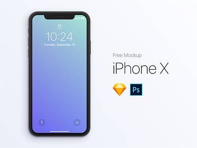 [FREE] iPhone X Mockup device free interface ios iphone iphone x mobile mockup photoshop psd sketch template