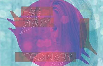 Far From Ordinary type design cover mix music
