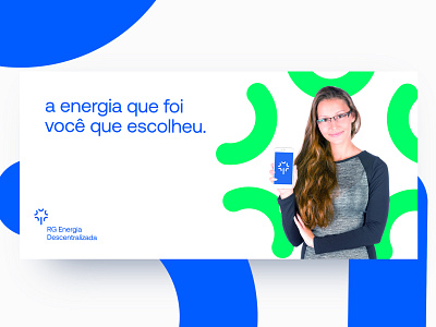 RG Energia subway billboard billboard brand branding dandelion decentralized energy logo logotype poster subway