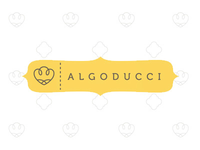 Algoducci brand branding clothes cotton cute fashion logo logotype tissue yellow