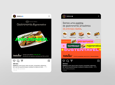 DaSelva Social Media amazon amazon food amazonia brutalist daselva instagram post restaurant social media trendy vintage