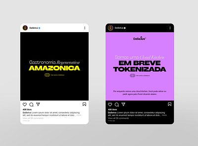 DaSelva Instagram Post amazon amazon food amazonia black brutalist daselva exotic color pallete instagram post purple social social media trendy vintage