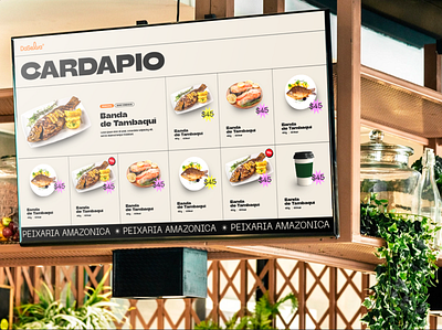 DaSelva Menu amazon amazon food amazonia cloud kitche daselva delivery digital display fish food lcd menu restaurant trendy