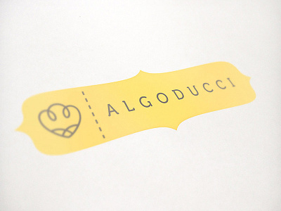 Algoducci logotype brand brand design branding cozy fabric logo logotype yellow