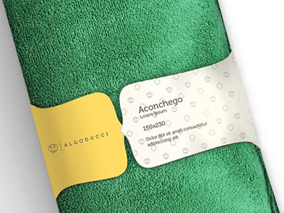 Algoducci towel belt packaging