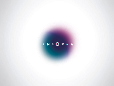 Enforma logotype blur blurred brand brand design branding gradient logo logotype