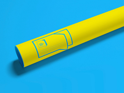 Great Thinkers Group tube blue graphic design lecture speech stationary yellow