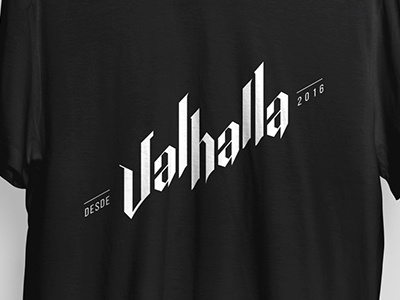 Valhalla Custom Type tee custom custom type logo logotype t shirt tee tshirt type typography