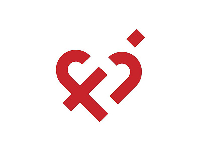 Fashionith symbol brand branding clothes clothing cupid fashion heart logo logotype love red white