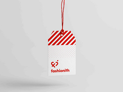 Fashionith tag branding clothes clothing cupid fashion heart logo logotype love red tag white