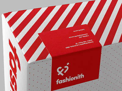 Fashionith packaging box branding clothes clothing cupid fashion heart logo logotype love red white