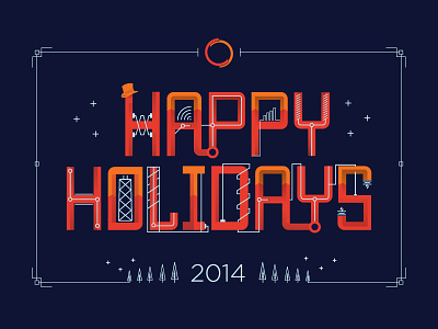 Clarity 2014 Holiday Card card christmas corporate festive holiday tech technology warm