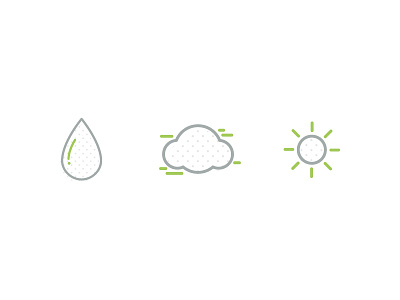 Nature Icons air clean icons illustration light nature simple sun water