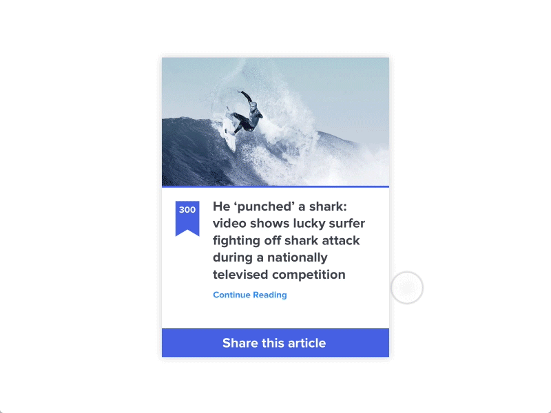 Social Share animation dailyui facebook principle sharing social