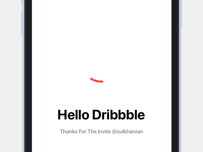 Hello Dribbble