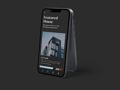 Real Estate App - Design Exploration apartment app dark mode mobile app design real estate ui uiux design