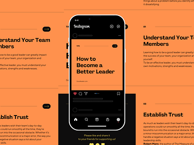 GoodLeader - Social Media Post instagram post mobile app social media post ui