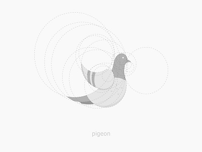 Pigeon icon illustration logo mascot pigeon spacescass vector