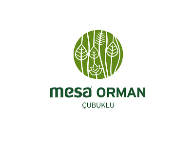 Mesa Orman Cubuklu design emblem green colors leaves logo mesa orman