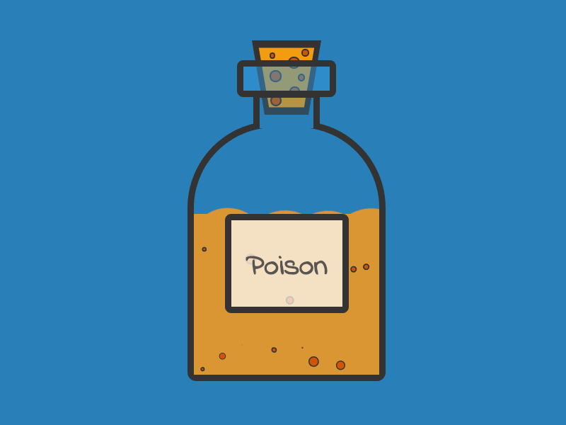 Poison bottle animation bottle css html poison scss