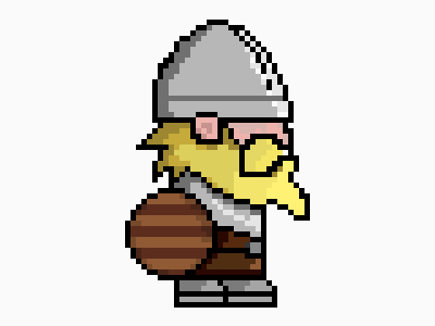 Minecraft Viking Pixel Art