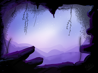 Cave bg bg cave mobile sketch purple shaded sketch app
