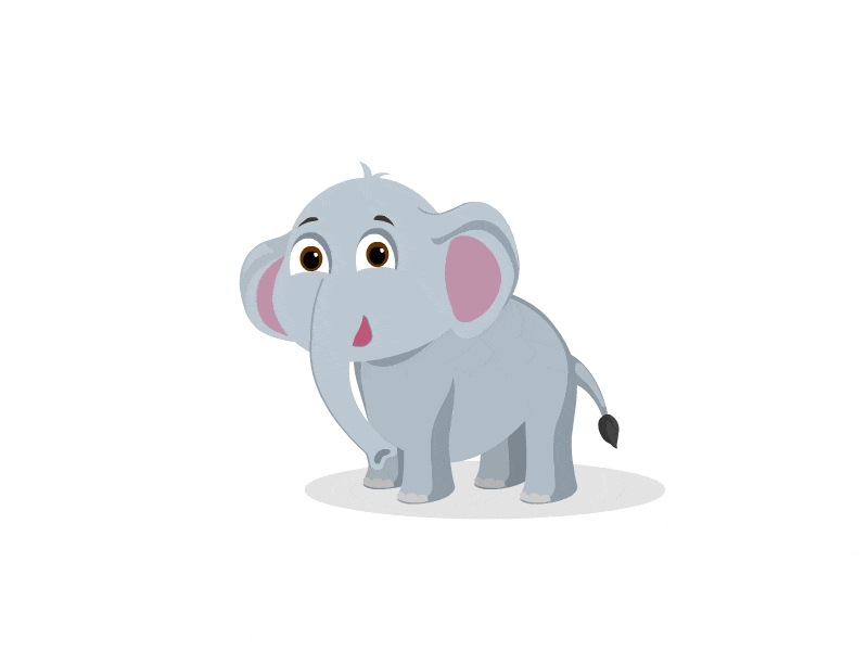 Elephant 2d animation animation colors elephant flat art illustration