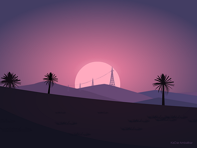 Desert Background background colors desert illustration