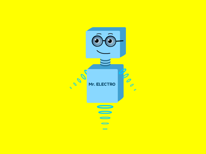 Mr. Electro 2d animation animation flat art