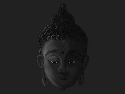 BUDDHA- Visual art app buddha digital painting mobile painting sketch visual art