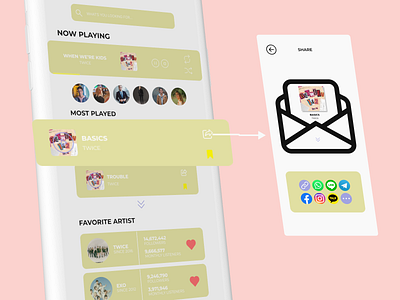 Social Share app appdesign design graphic design illustration ui ux