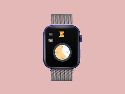 Countdown Timer app appdesign design graphic design illustration mockup smartwatch ui ux