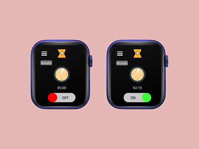 On/Off Switch app appdesign design figma graphic design smartwatch ui ux