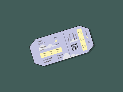 boarding pass 3d boarding pass design figma graphic design illustration ui ux