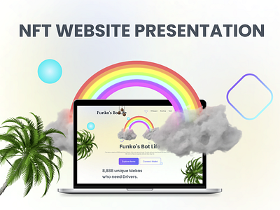 NFT WEB Landing Page UI branding case study crypto ui design figma interaction interaction design landing page modern ui nft nft portfolio nft website presentation trendy ui ui uipresentation uiux web design web presentation websitepresentation