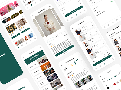 Online Fashion Store app UI design app design branding design figma interaction design modern ui trendy ui ui uiux