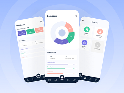 Daily Task Management Mobile app UI Design