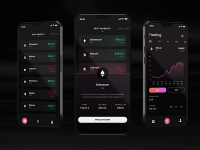 Crypto Tracker App UI