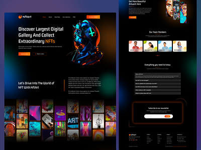 NFT Art Landing Page