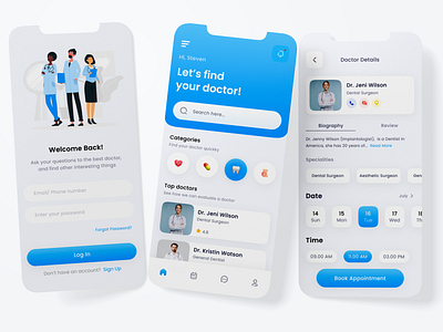 Medical mobile app UI Design