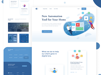 AI application service website branding design figma interaction design landing page modern ui trendy ui ui uiux web design website design